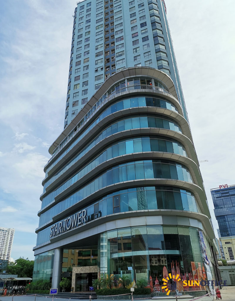 Tổng thể tòa nhà Star Tower Đường Dương Đình Nghệ Quận Cầu Giấy Sunoffice