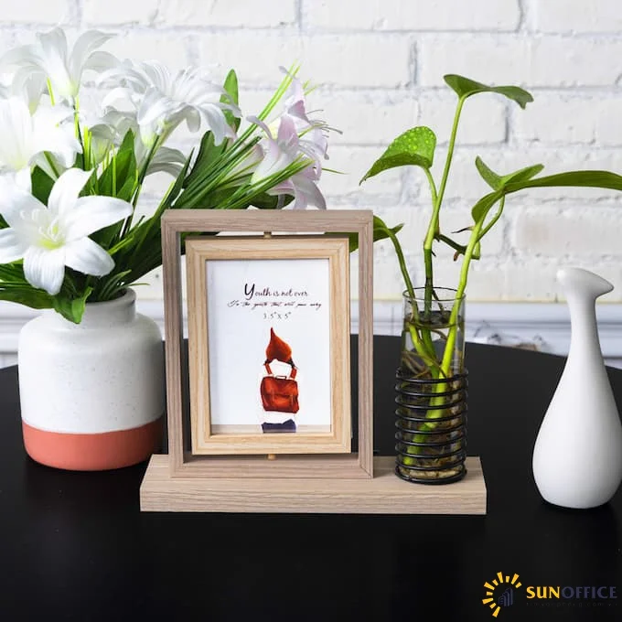 Những đồ vật phong thủy dùng để trang trí bàn làm việc 4 Khung ảnh để bàn làm việc đem lại nhiều nguồn hứng khởi