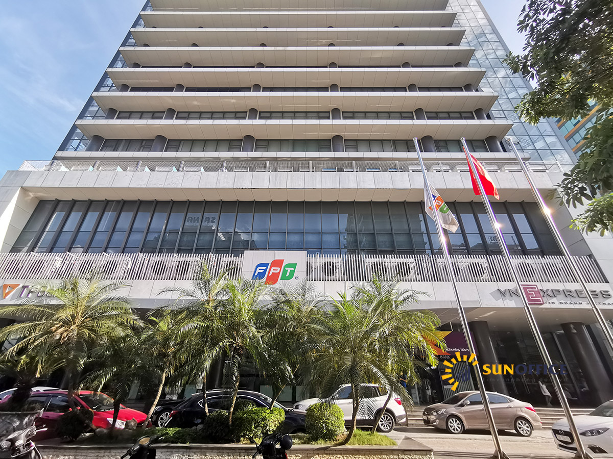 Mặt ngoài tòa nhà văn phòng cho thuê FPT 17 Duy Tân Mặt ngoài tòa nhà văn phòng cho thuê FPT 17 Duy Tân