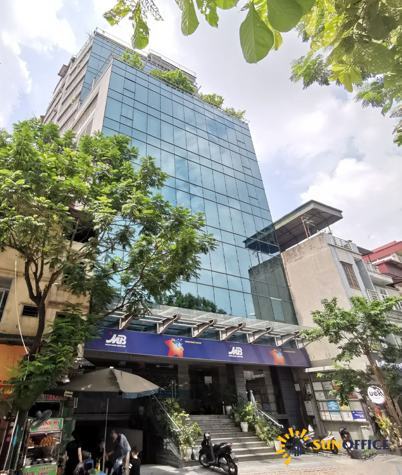 Tổng quan tòa nhà DC building số 144 Đội Cấn Quận Ba Đình Sunoffice