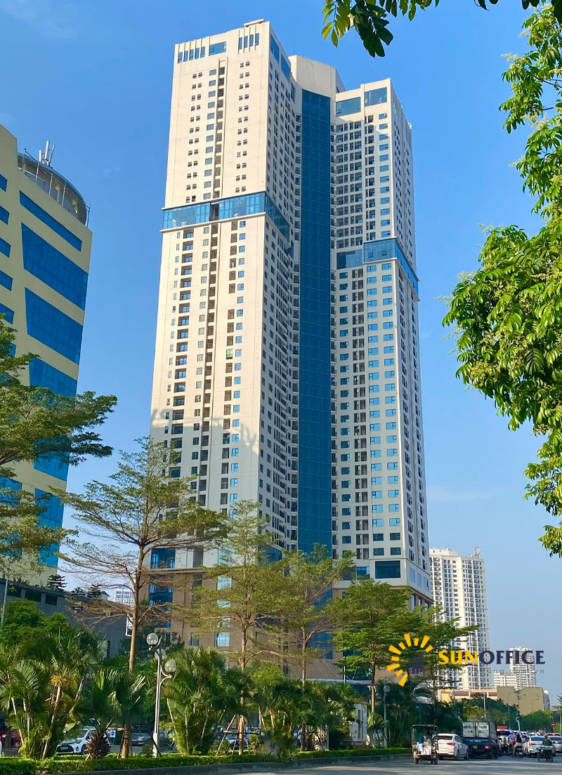 Tổng thể tòa nhà Golden Park Tower số 2 Phạm Văn Bạch Quận Cầu Giấy Sunoffice