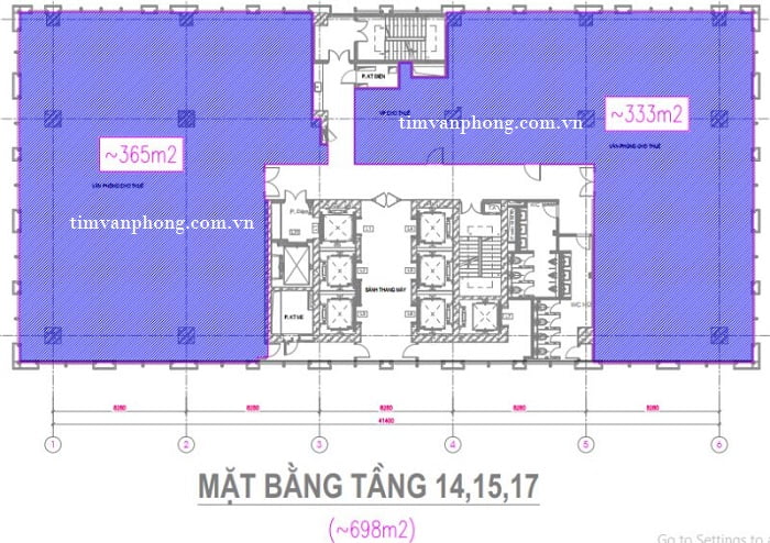 Layout mặt bằng Brg Tower