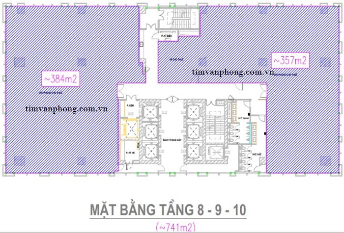 Layout mặt bằng Brg Tower 194 Trần Quang Khải