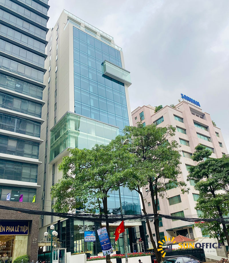 toàn cảnh tòa nhà HT Building số 80 Phố Duy Tân Quận Cầu Giấy Sunoffice