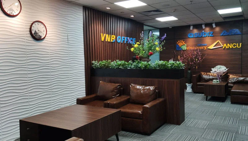 Top 10 văn phòng ảo giá rẻ tại Hà Nội có thể bạn chưa biết 12 Khu vực lễ tân văn phòng ảo VNB Office