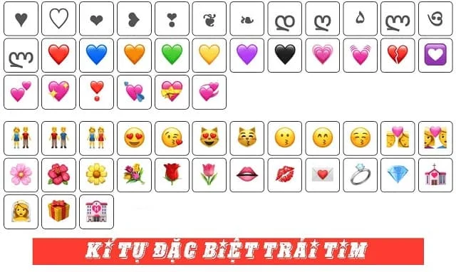Ký tự đặc biệt là gì? 1001 ký tự đặc biệt tạo tên hay, độc đáo không thể bỏ lỡ! 17 Kí tự hình trái tim