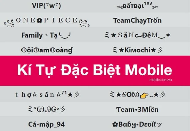 Ký tự đặc biệt là gì? 1001 ký tự đặc biệt tạo tên hay, độc đáo không thể bỏ lỡ! 13 Kí tự liên quân mobile