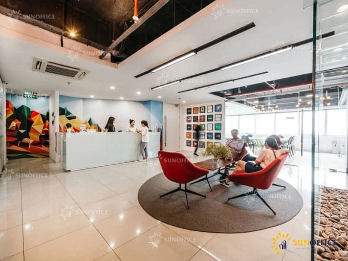 Khu lễ tân văn phòng trọn gói Upgen Lương Yên