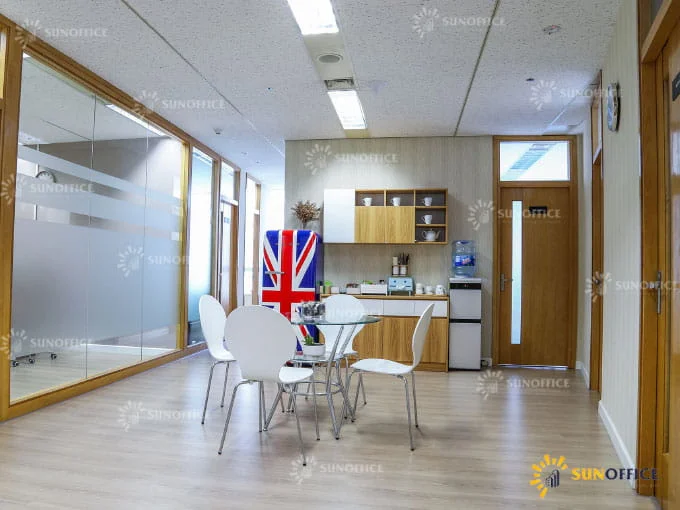 Khu Pantry nghỉ trưa và Coffe sáng tại VPTG COF Business Center