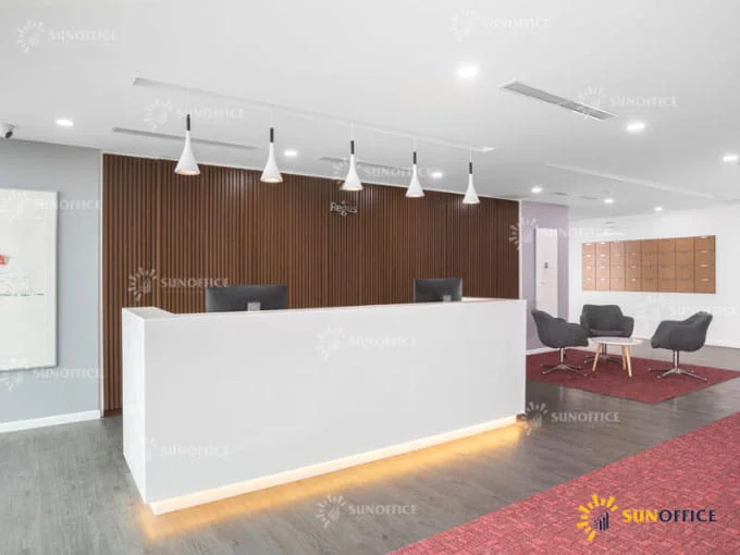 Văn phòng trọn gói Regus Leadvisors Tower 1 Khu lễ tân văn phòng trọn gói Regus Leadvisors Tower