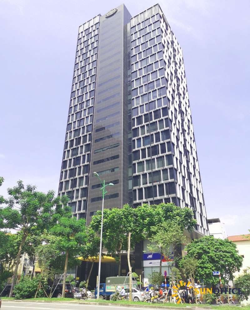 tổng thể tòa nhà Vinaconex Tower số 34 Phố Láng Hạ Quận Đống Đa Sunoffice