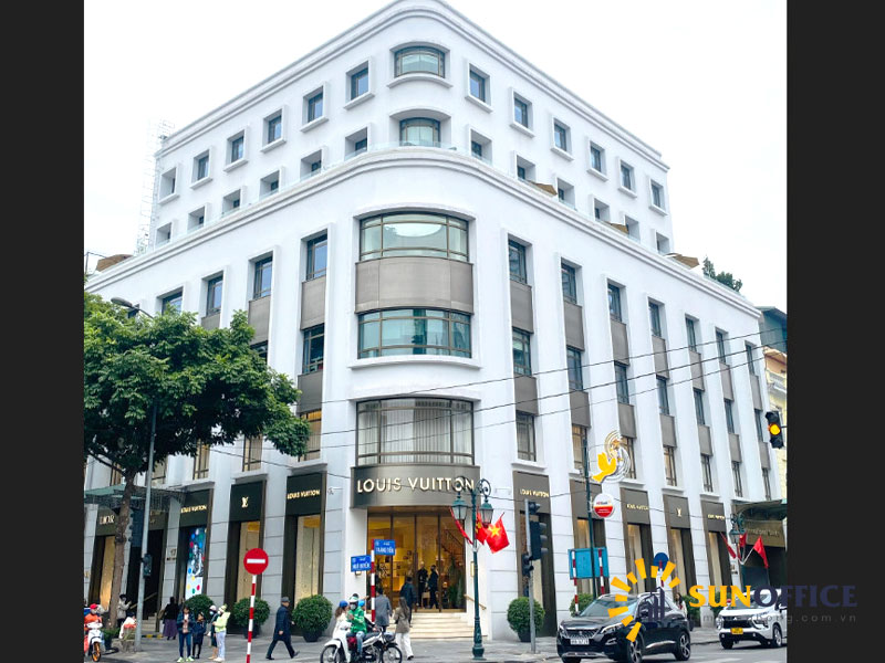 Tổng quan bên ngoài tòa nhà International Centre số 17 phố Ngô Quyền quận Hoàn Kiếm Sunoffice