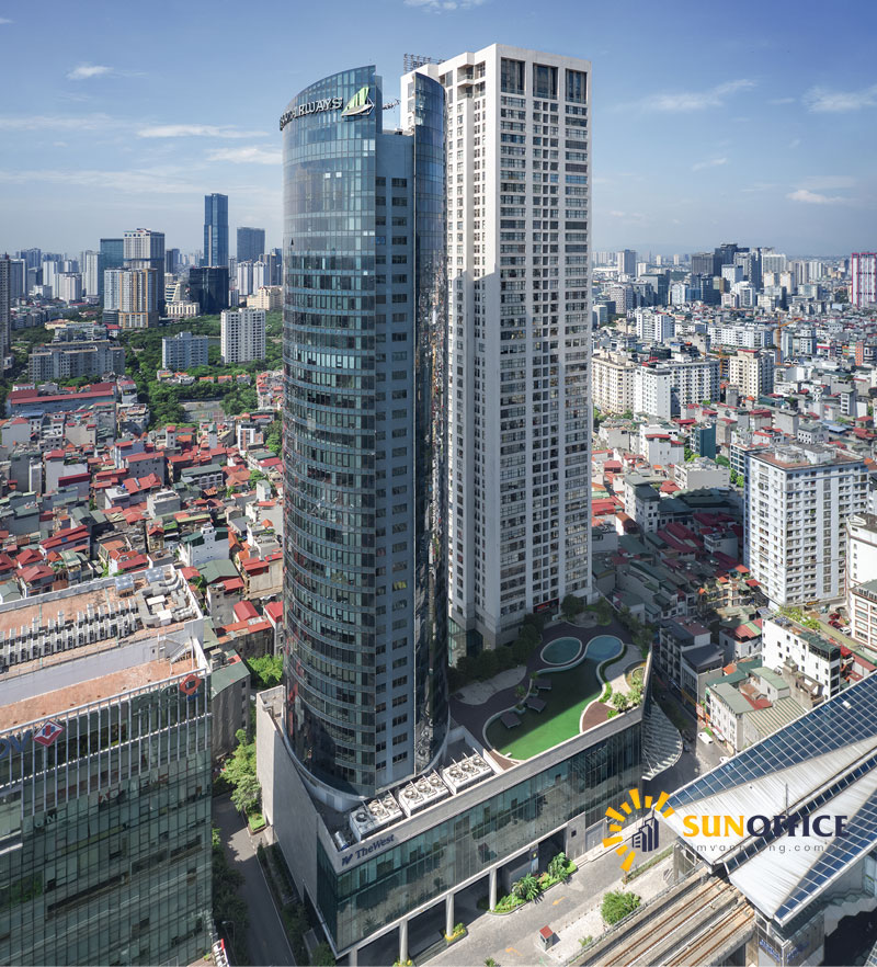 Tổng quan tòa The West số 265 Cầu Giấy Quận Cầu Giấy Sunoffice