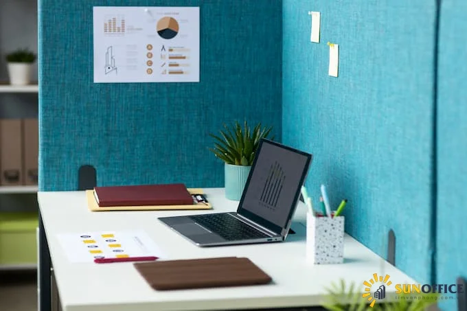 Thiết kế văn phòng với mầu sắc hài hòa, nhã nhặn