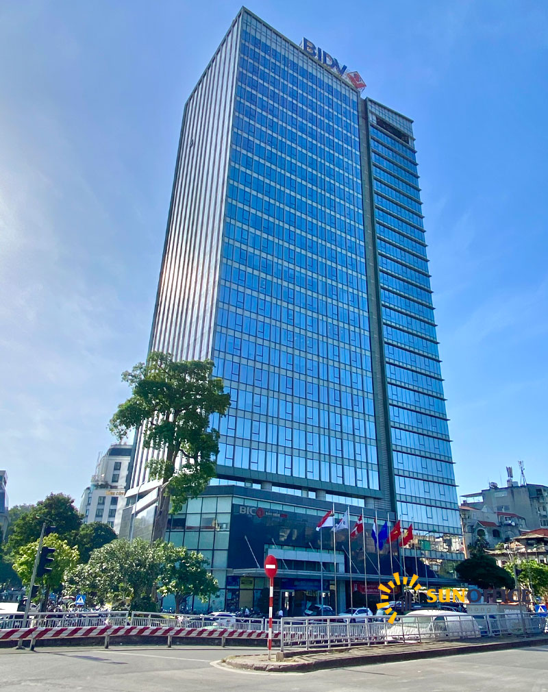 Tổng quan tòa nhà BIDV Tower số 194 Phố Trần Quang Khải quận Hoàn Kiếm Sunoffice