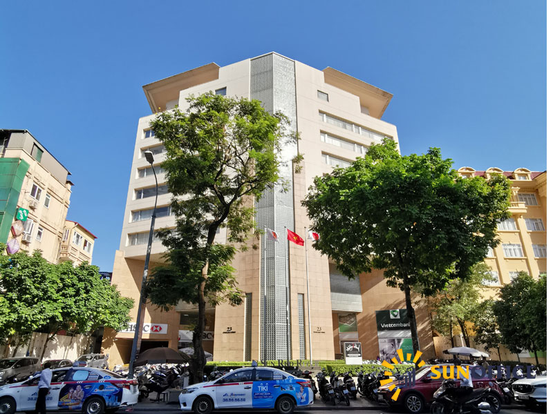 Tổng quan tòa nhà Sun red River số 23 phố Phan chu trinh Quận Hoàn Kiếm Sunoffice