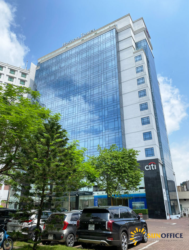 toàn cảnh tòa Horison Tower số 40 Cát Linh Quận Đống Đa Sunoffice