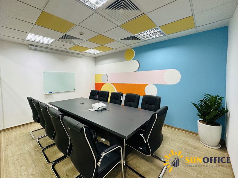 Khu vực phòng họp chung tại văn phòng trọn gói Cozy Space