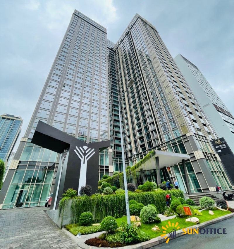Mặt tiền tòa nhà Epic Tower số 19 Phố Duy Tân Quận Cầu Giấy Sunoffice