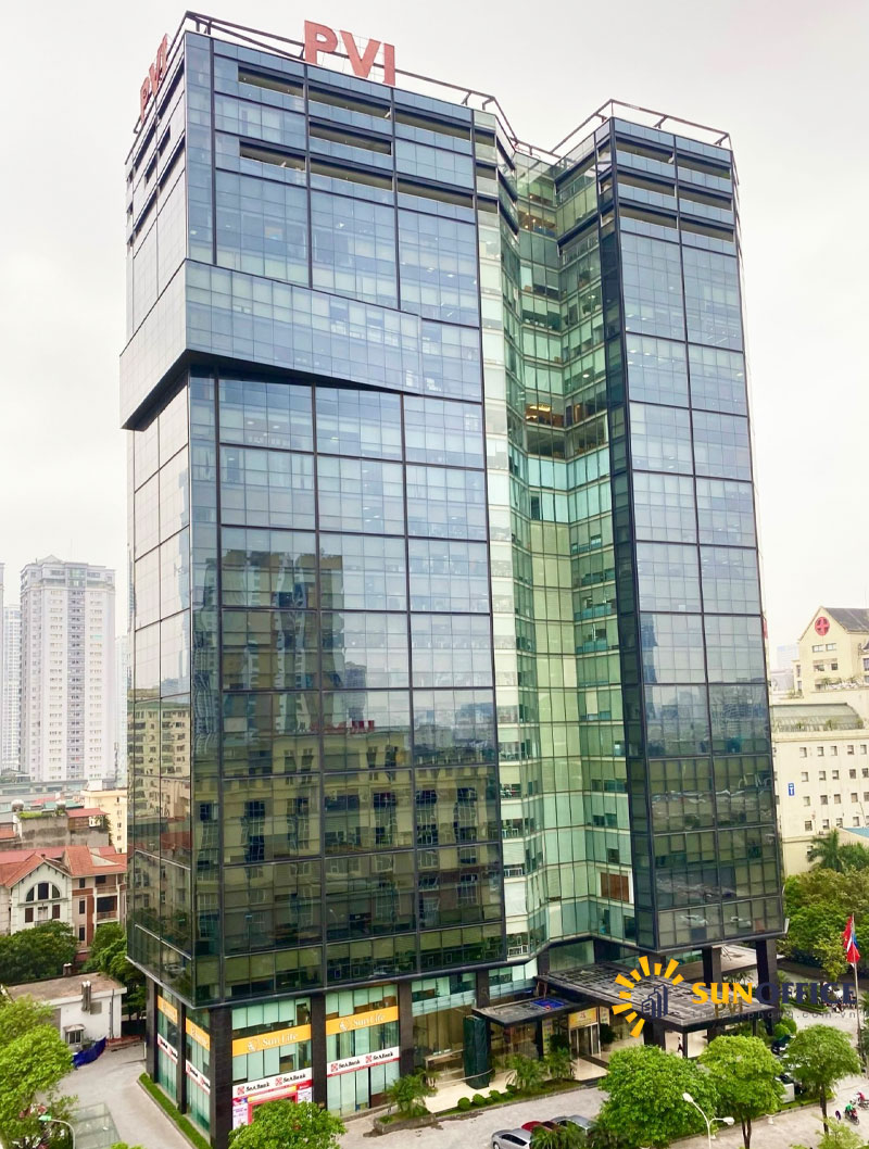 tổng hợp tòa nhà PVI Tower số 1 đường Phạm Văn Bạch Quận Cầu Giấy Sunoffice