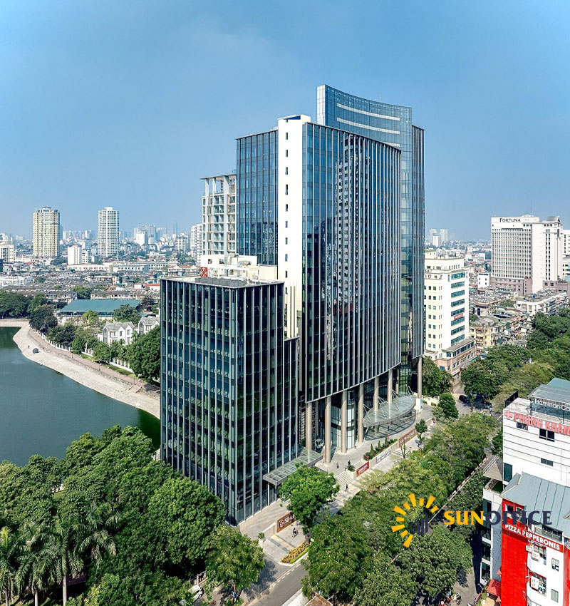 view toàn cảnh tòa nhà diamond park plaza brg 16 láng hạ ba đình hà nội