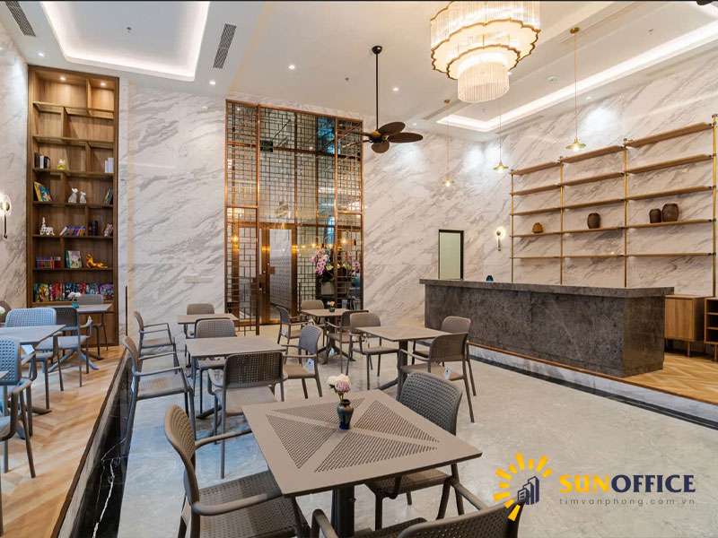 The Gloria Building 8 Khu cafe toà nhà The Gloria Số 8 Nguyên Hồng Sunoffice