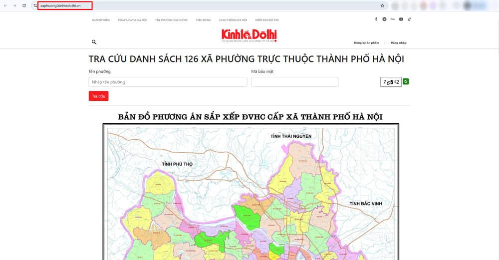 Sáp nhập Phường Hà Nội: Danh sách Phường, bản đồ chi tiết và hướng dẫn tra cứu 20 Hướng dẫn tra cứu thông tin sáp nhập Phường hà Nội trên báo kinh tế và đô thị