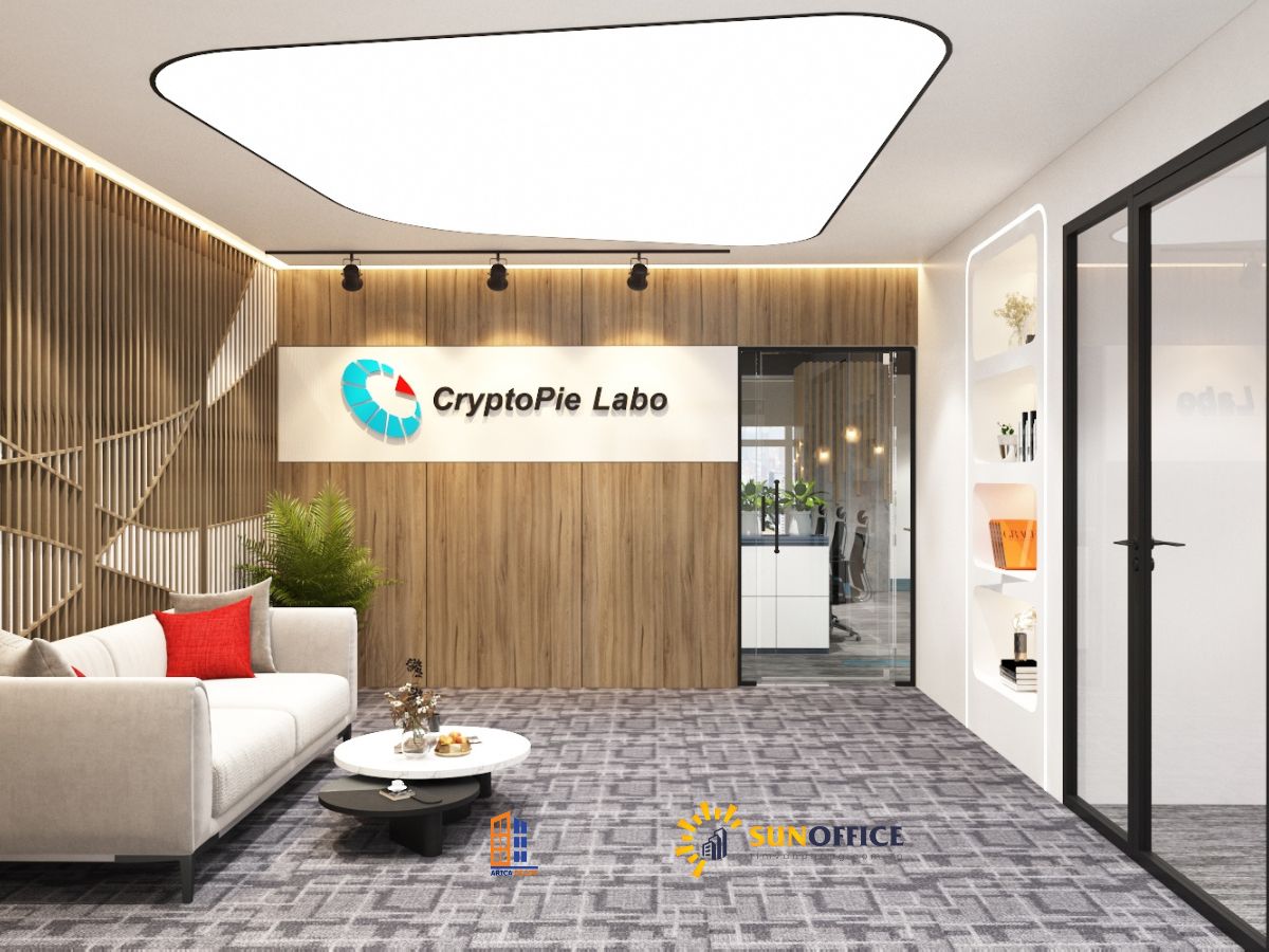 Thiết kế và thi công dự án văn phòng công ty Cryptopie Labo